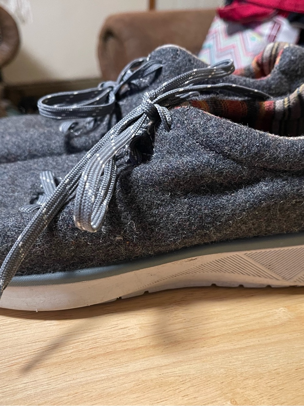 Pendleton PWF19L05-034 Womens Gray Wool Sneakers Tennis Shoes Size 9.5